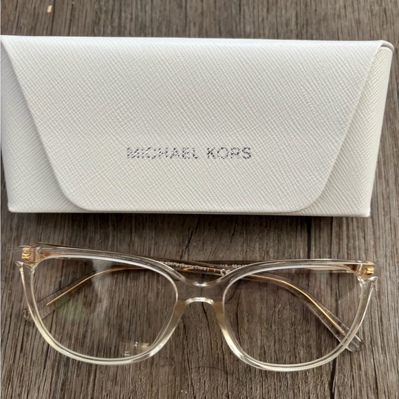 Michael Kors Accessories - Michael Kors Transparent Eyeglasses with White Case